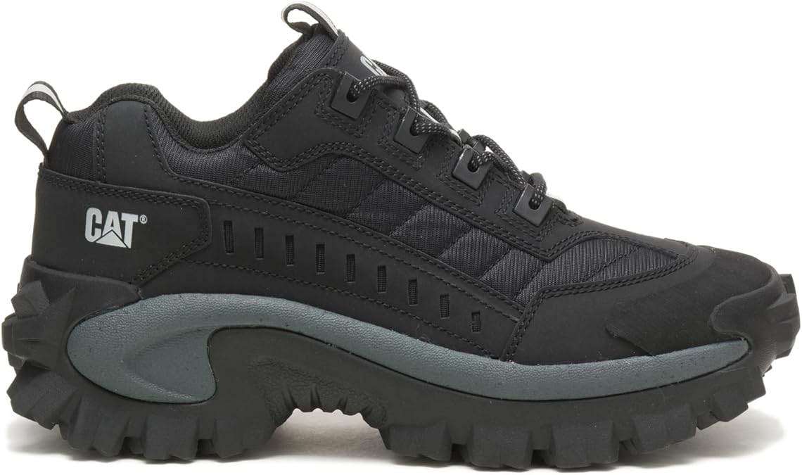 Cat INTRUDER Shoes Sneakers Men's Dad Shoes 10.0 - 10.8 inches 25.5 - 27.5 cm, Black///White, 3/12 UK Men/ 4/12 UK Women