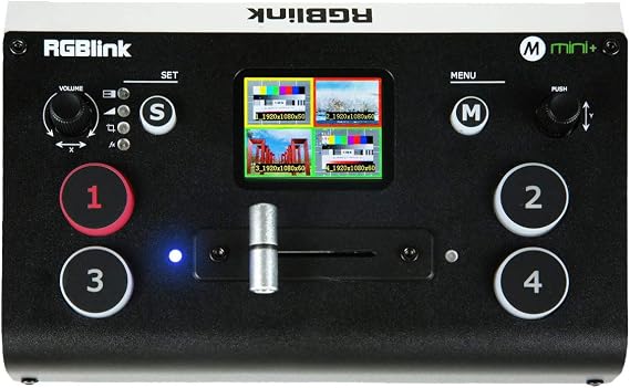 RGBlink Mini+ 4-Channel HDMI Live Streaming Production Switcher with DSK and PTZ Control