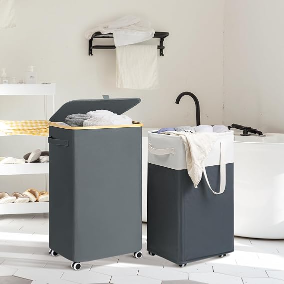 Goodpick Large Laundry Basket with Removable Wash Bag