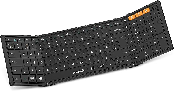 ProtoArc XK01 Foldable Bluetooth Keyboard with Number Pad, QWERTY UK