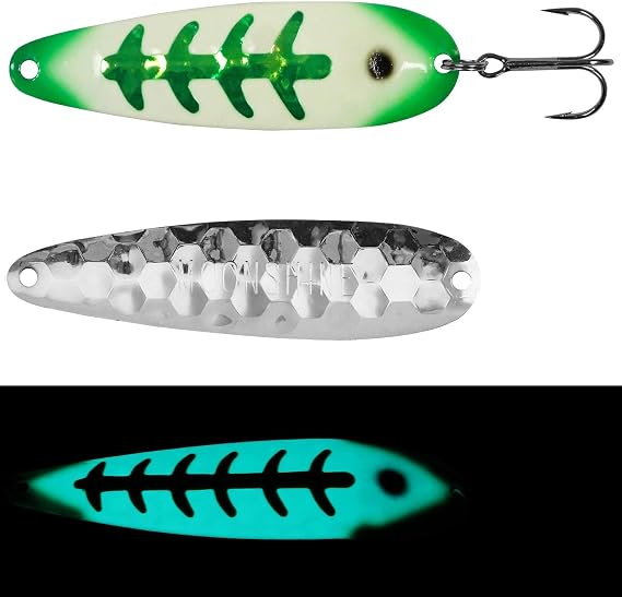 Glowing Trolling Spoon by Moonshine Lures