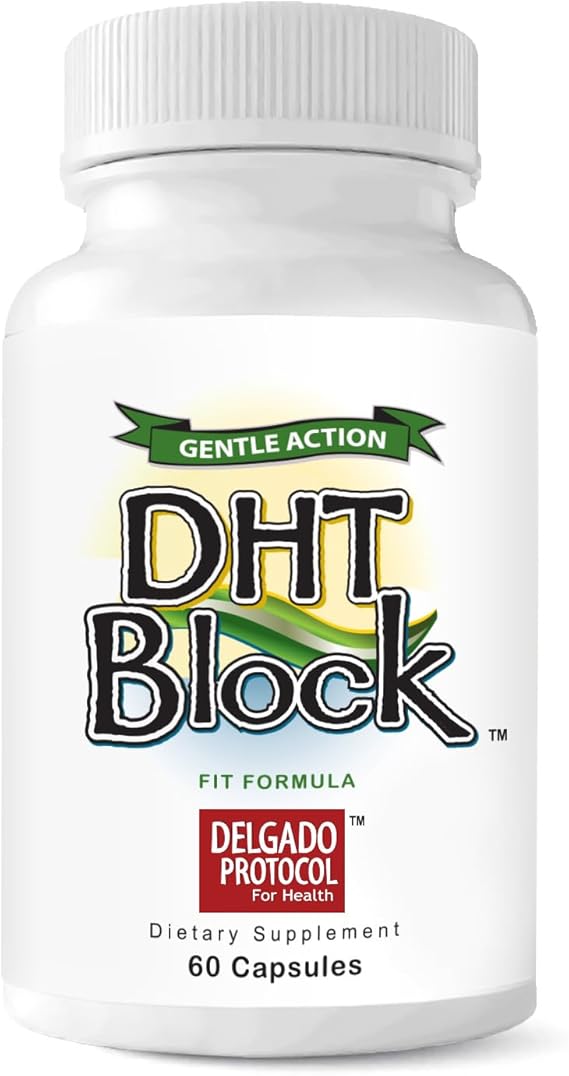 DHT Block - DHT Blocker Supplement for Skin, Acne, Hair, and Hormonal Balance. Dim, Astragalus Root, Turmeric, Natural Ingredients. For Men and Women - 60 Vegan Capsules