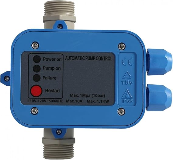 Pressure Pump Controller Switch 110V 10A Dry-Run Protection