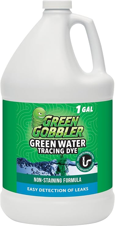 Green Water Tracing & Leak Detection Flourescent Dye - 1 Gallon