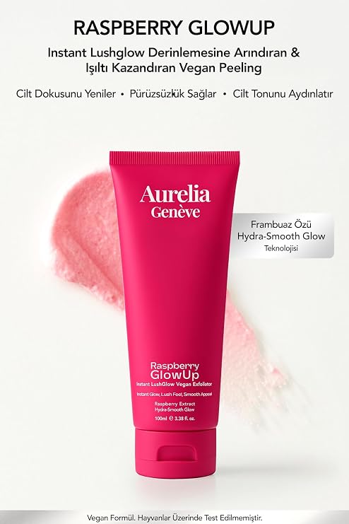 Raspberry Glowup - Instant Lushglow Vegan Exfoliator Yüz Peelingi
