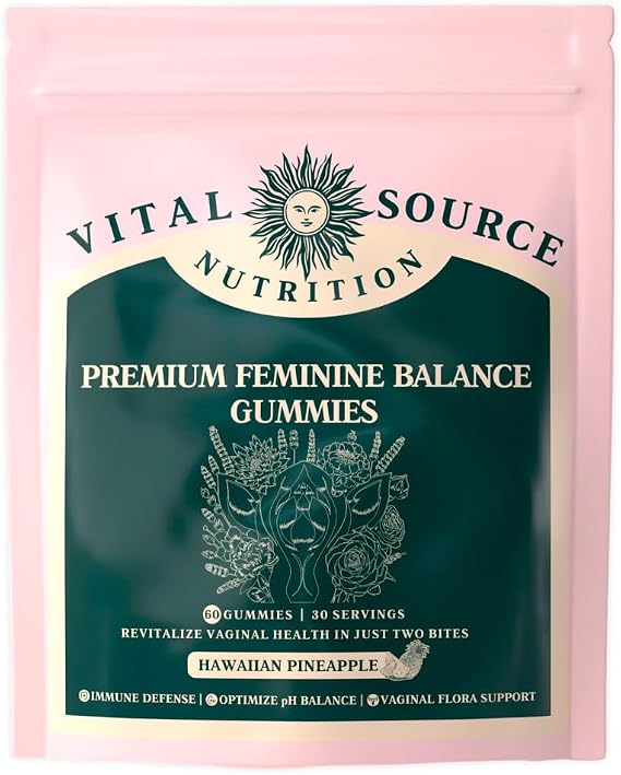 Vital Source Nutrition - Premium Feminine Balance Gummies - 60 Gummies