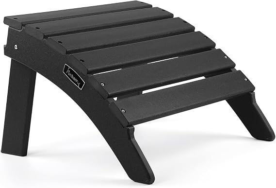 FUNBERRY Folding Adirondack Ottoman, Outdoor Foot Rest, Patio Footstool