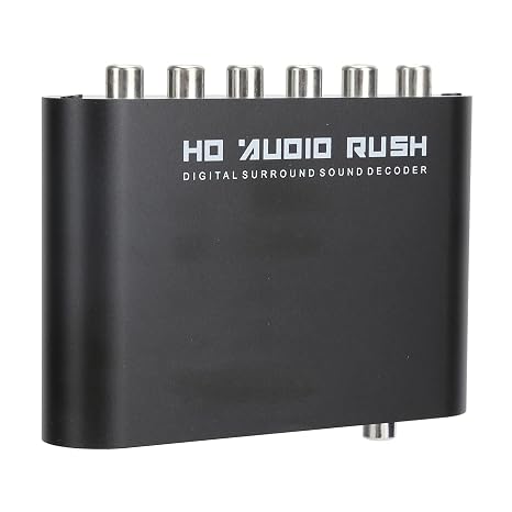 5. annel Digital Converter DTS AC3 Decoder Optical Coax to Analog Output 192kHz SPDIF for Home Cinema