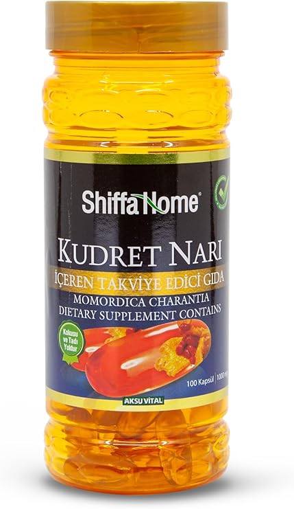 Shiffa Home Kudret Narı 100X1000 Mg Softjel | Zeytinyağlı Kudret Narı Takviyesi, Yüksek C Vitamini ve Mineral İçeriği | Helal Sertifikalı Sığır Jelatini, ISO 22000 Kalite Standartları