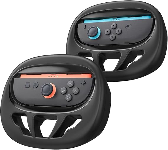 Spigen Nintendo Switch 2 ile Uyumlu Joy-Con Direksiyon Tipi Kontrol Cihazı Kılıfı (2 Adet) Black - AGP10163
