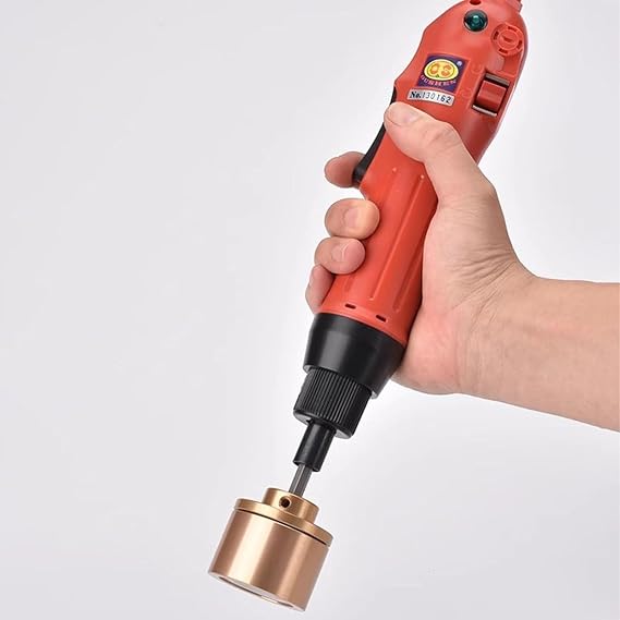 Electric Bottle Capping Machine, Plastic Caps Hand-Held Screw Capper, Strong Torque, Large Motor and High Power, Good Capping Effect