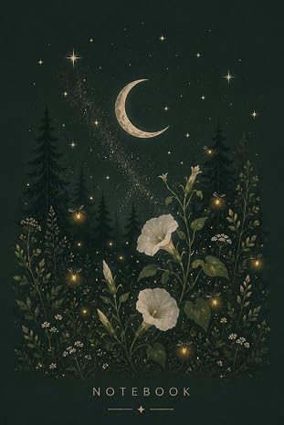 Moonlit Notebook: moonflower journal