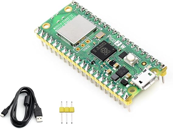 Pre-soldered Pico 2 W Microcontroller Board Based on Raspberry Pi RP2350 Chip, Adopts Dual-core & Dual-architecture Design, Support WIFI 4 Wireless and Bluetooth 5.2