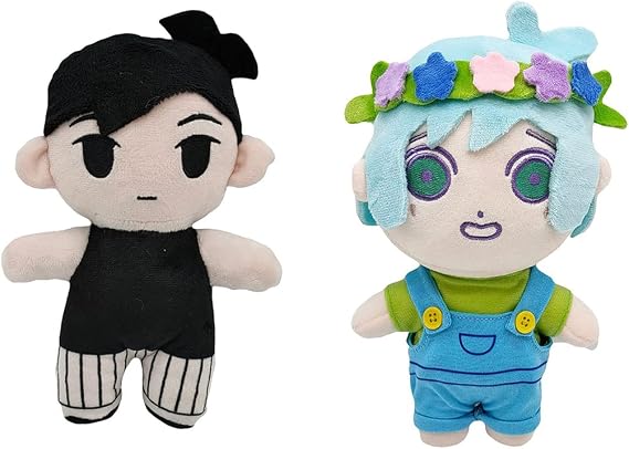 2PCS 8.26 in Cute Stuffed Pillow Cartoon Prop Game Figure Plush Toy