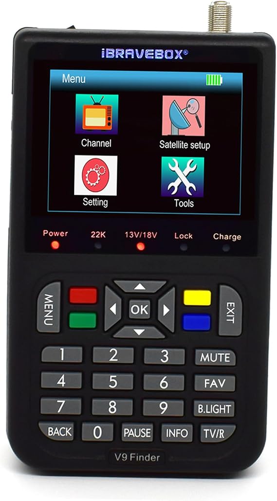 V9 Finder Digital Satellite Finder LCD Satellite Finder Digital Satellite Finder Satellite Finder 3.5 Inch LCD Digital Display Satellite TV