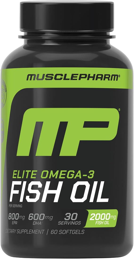 Muscle Pharm Essentials Fish Oil Omega 3-60 Liquid Softgels - 30 Servings