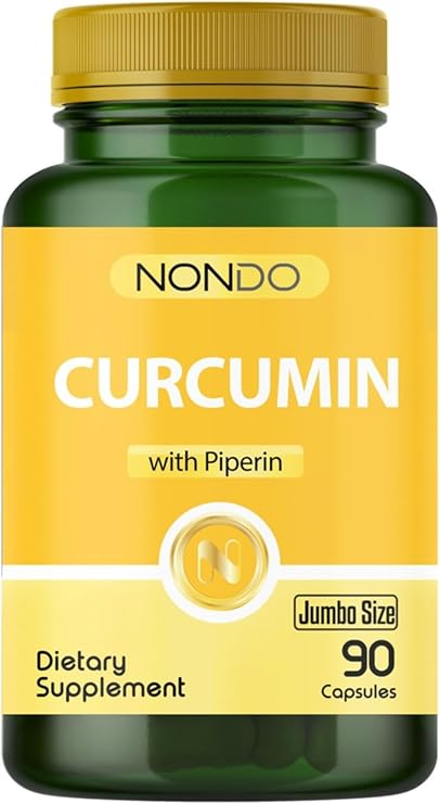 Nondo Kurkumin Jumbo Boy Zerdaçal ve Piperin Ekstresi 90 Kapsül (Curcumin)