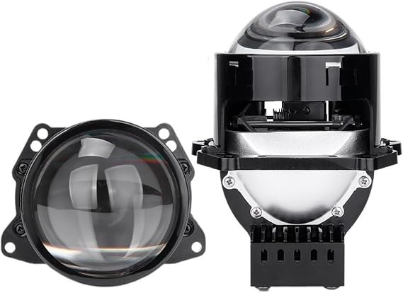 2pcs 3" Bi LED Projector Headlight Lens Compatible with Hella 3R G5 LED Light Projector 160W 45000LM Diode Headlamp Car Accessories Color : With A Shrouds