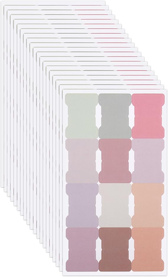 20 Sheets/240 Pieces Sticky Index Tabs Double Sided Book Page Markers Tabs