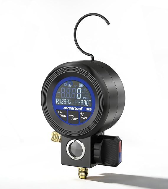MR CARTOOL L201 Digital Manifold Gauge HVAC Charging Kit