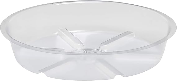 Bond Manufacturing CVS021 21in Plastic Saucer, Clear