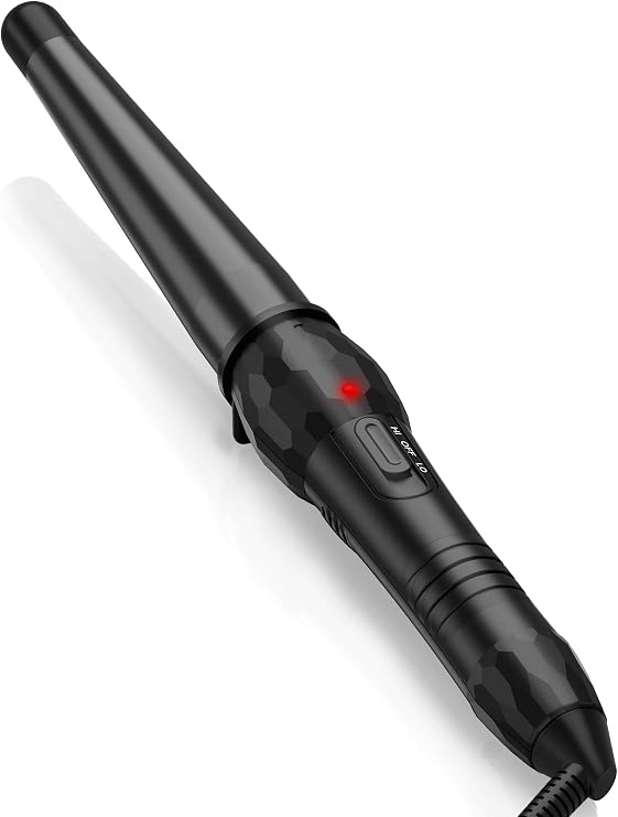 3/4-1 1/4 Inch Ceramic Tapered Curling Wand for Short Hair, Curling Iron