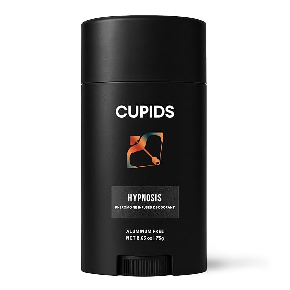 Cupids Hypnosis Deodorant for Men Aluminum-Free, Natural, Pheromone-Infused, Vanilla Ember Scent, Organic, Skin-Friendly, Long-Lasting, Non-Sticky, Mens Deodorant, Men's Deo (Vanilla)