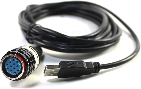 88890305 88890300 88894000 USB Cable for Volvo Vocom Diagnostic Adapter Tool, Scanner Cable Replacement for Truck & Excavator ECU Connection