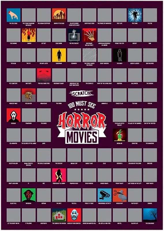 #winning A2 Scratch Off Wall Poster (Must See Horror Movies)