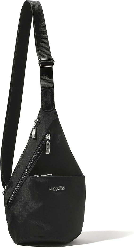 Baggallini Mini Sling - 12x7 Sling Crossbody Bag Backpack with Adjustable Shoulder Strap