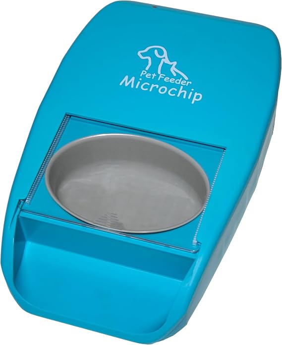 Automatic Pet Feeder with Active RFID Technology, Dual Source Battery/USB - Prevents Food Stealing, Perfect for Prescription Diets, Schedules Meals for Multiple Pets (Cats & Dogs) (Sapphire)