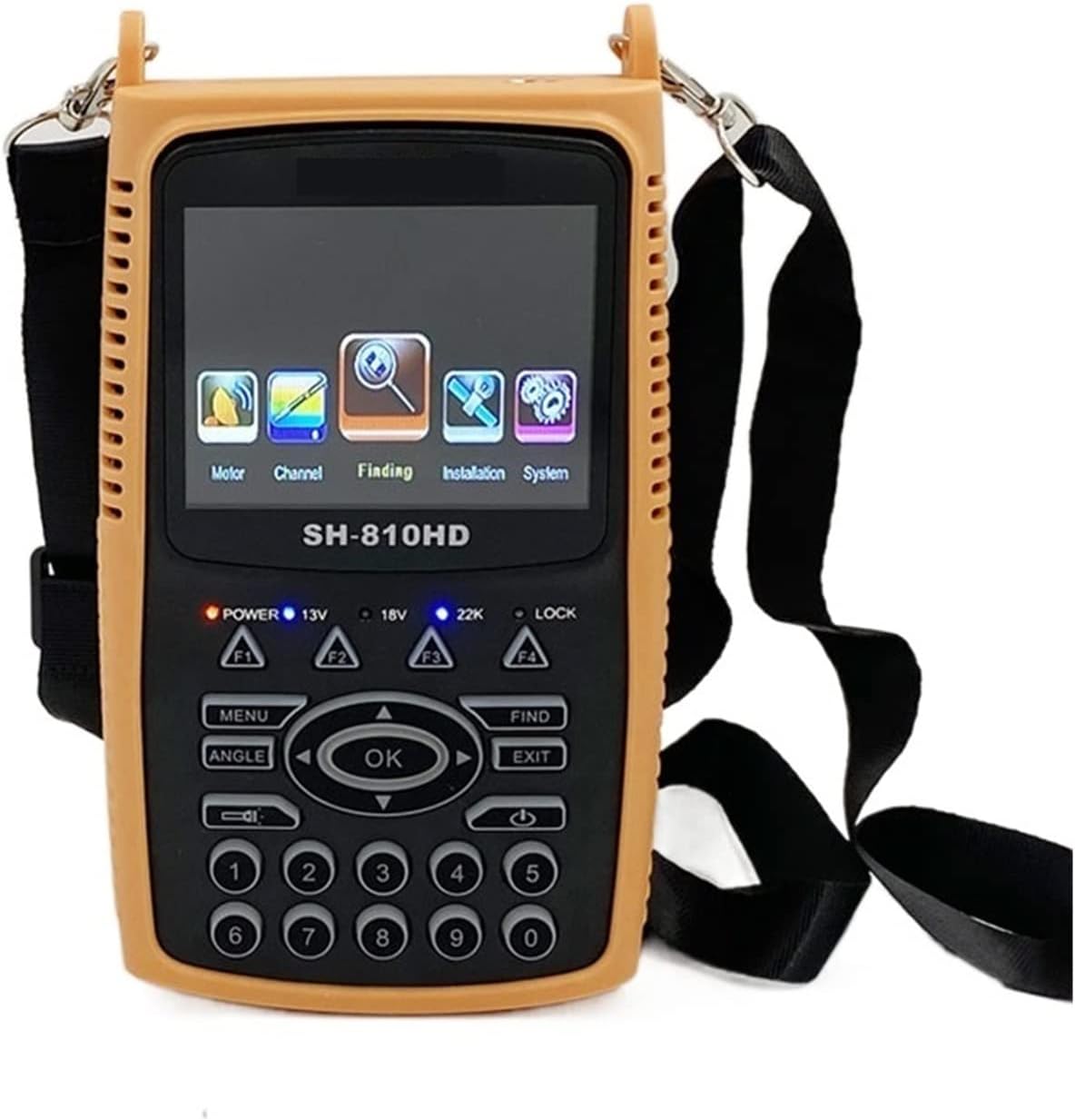 TV Signal Strength Meter, Digital Satellite Finder Combo Satellite Finder DVB S2 T2 C Satellite Signal Finder SATHERO SH-810HD Camera Tester CCTV AHD,Camping EssentialsDVB S S2