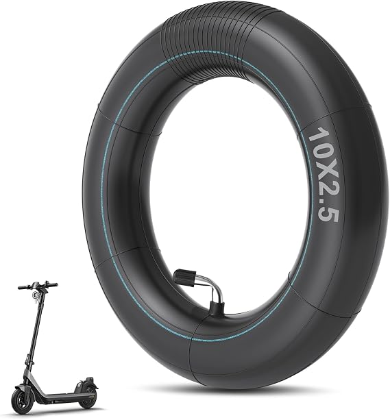 (1 Pack) 10x2.50 Thicker Inner Tubes, 10x2.50 Scooter Inner with 90 Bent Valve, 60/70-6.5 Tube Compatible with Nine-bot MAX G30 G30P G30LP/Kugoo M4 M4Pro/Soflow So4 Pro Electric Scooter