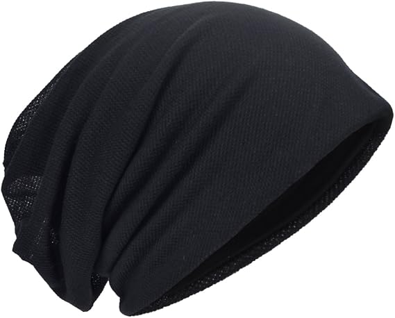 Men Slouch Hollow Beanie Thin Summer Cap Skullcap B011h