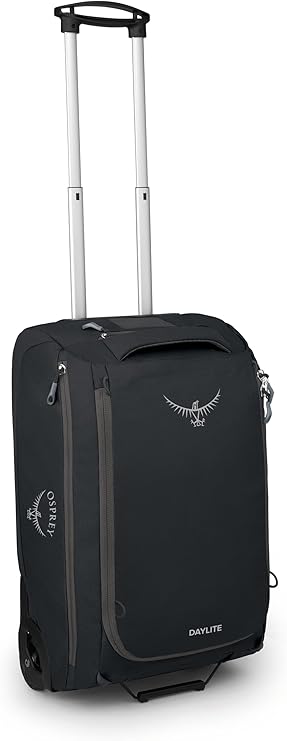 Osprey Daylite 40L Wheeled Carry On Collapsible Travel Duffel Bag, Black OS