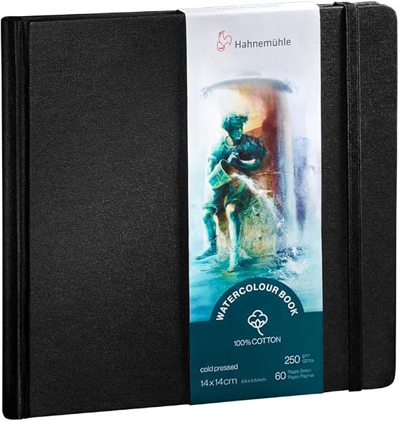 Hahnemuhle 100% Cotton Watercolor Books 5.51" x 5.51" Square