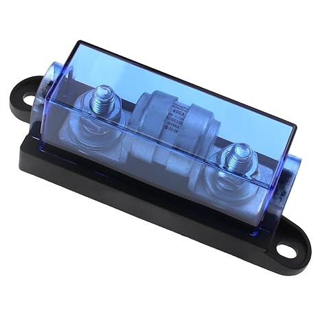 400 Amp Class T Fuse with Block, Operating 250V DC, 400A Fuse ANL Block for Inverters, ATV, RV, Boat, Cars, Truck, Car Stereos Systems