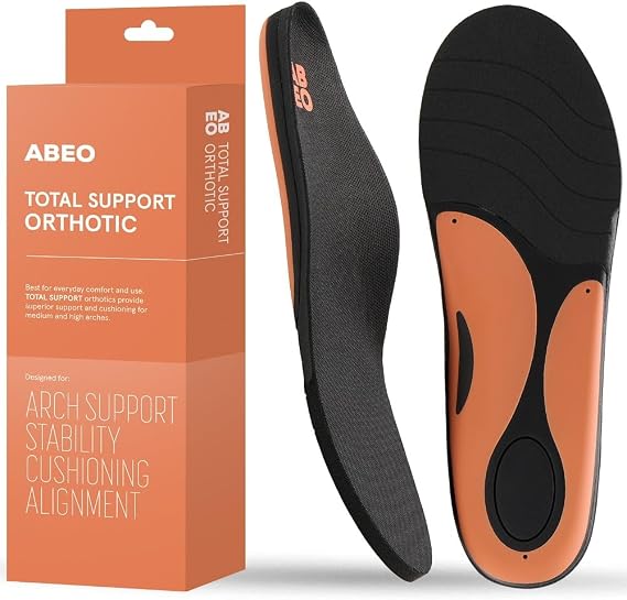 ABEO Total Support Orthotic Womens Neutral Black 9.5 Medium
