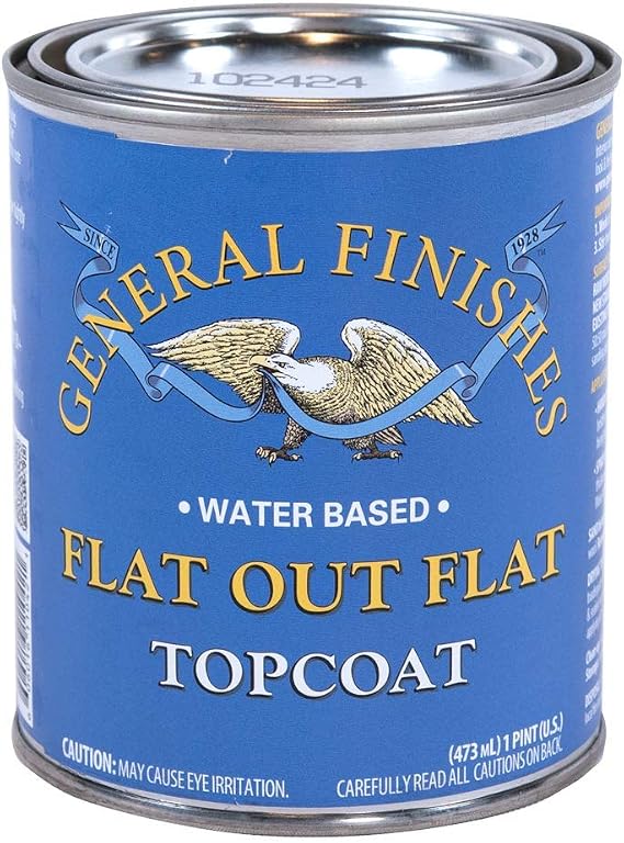 General Finishes Flat Out Flat Topcoat, Pint