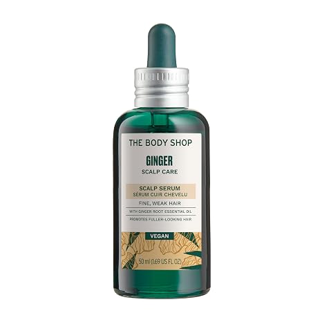 The Body Shop Ginger Scalp Serum | Scalp Care For Fine, Weak Hair, 1.69 Oz | Leave-in vegan formula soothes dryness, rebalances roots and helps hair look fuller with no shower needed
