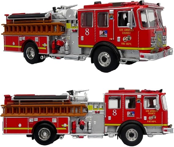 Iconic Replicas KME Predator Fire Engine: LACFD - Engine 8 1:64