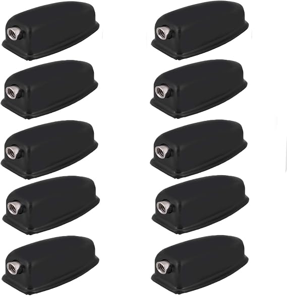 53x24x22mm Drum Claw Hook 10pcs Iron Oval Shape Drum Claw Hook for Bass Drums & Snare Drum (black)