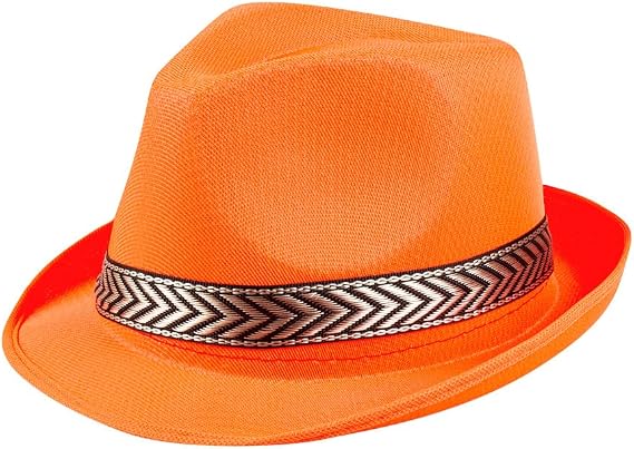 Boland 10117497 Funky Hat, Orange, standard size