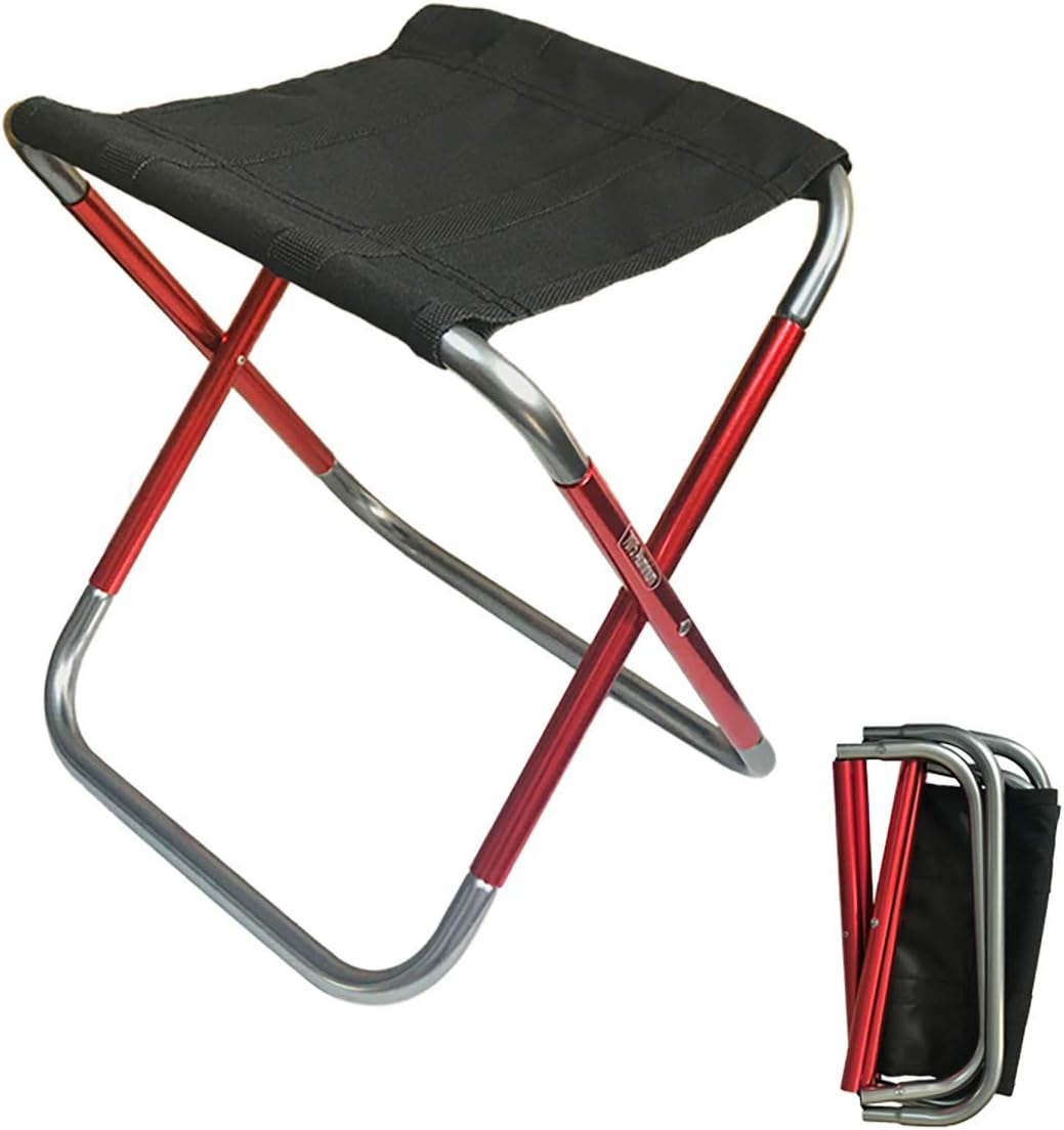 C Hello Cloud Camping Folding Stool, Mini Outdoor Collapsible Slacker Chairs Seat Portable Lightweight Folding Stool for Fishing Camp Traveling Hiking Beach Garden BBQ with Carry Bag in 3size Medium