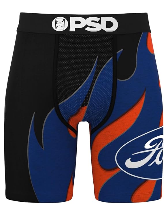 PSD Men's Ford Racer Boxer Brief, Multi, L