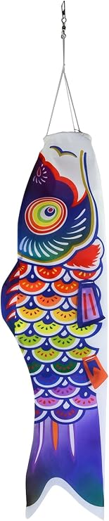 In the Breeze 5048 Spectrum Koi Fishsock - Colorful Rainbow Koi Fish Windsock - 24-Inches, 2-Feet