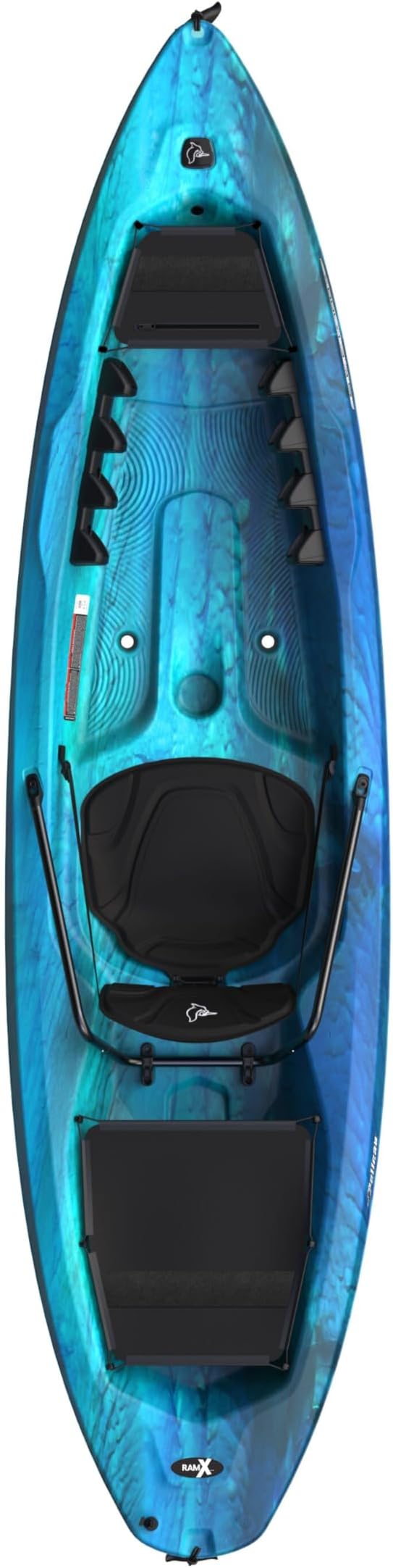 Pelican Seek 100X - Recreational Sit on top Kayak - Lightweight Smart Design - Adjustable ErgoformTM Seating System - 10 ft