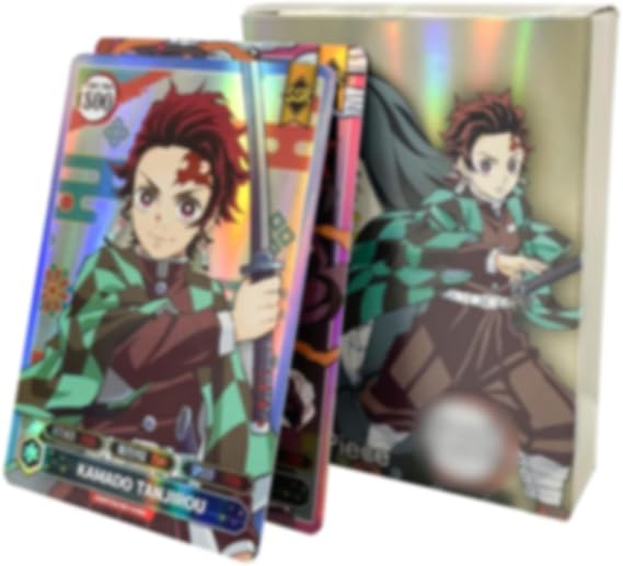 50 pcs Demon Cards, Demon Trading Cards, Anime Cards Postcard