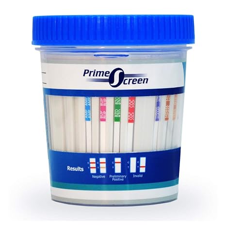 Prime Screen Drug Test Cup 14 Panel Kit (AMP,BAR,BUP,BZO,COC,MDMA,MTD,OPI,OXY,PCP,PPX,TCA,THC) - [10 Pack] - DTDOA-1145