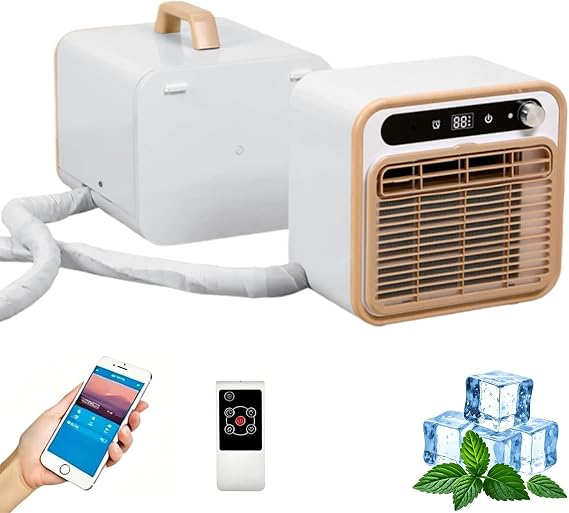 5000 BTU Portable Split Air Conditioner with Wi-Fi, Touch Panel, Remote, 12H Timer, 130m3/h - for RV, Caravan, Tent, Bedroom, Camping